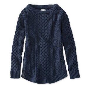 L.L. Bean Fisherman Sweater - Navy